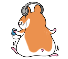 Very fat hamster 2 sticker #10290105
