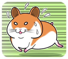 Very fat hamster 2 sticker #10290106