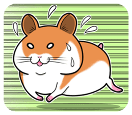 Very fat hamster 2 sticker #10290106