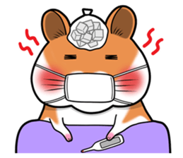 Very fat hamster 2 sticker #10290109