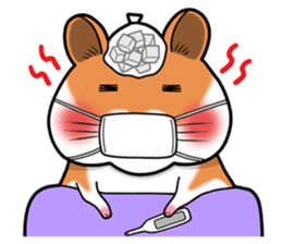Very fat hamster 2 sticker #10290109
