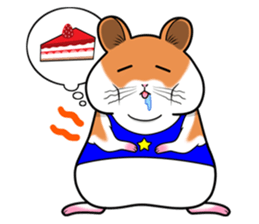 Very fat hamster 2 sticker #10290110