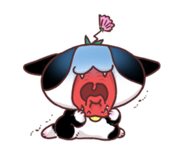 Flower cat Bunji sticker #10290240