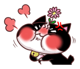 Flower cat Bunji sticker #10290241