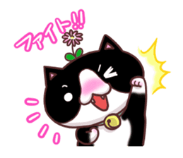 Flower cat Bunji sticker #10290250