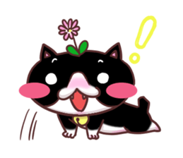 Flower cat Bunji sticker #10290251