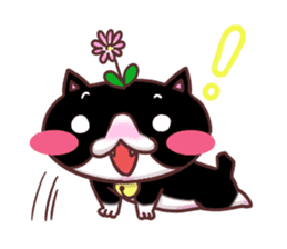 Flower cat Bunji sticker #10290251