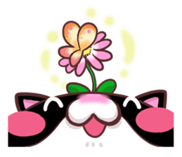 Flower cat Bunji sticker #10290256