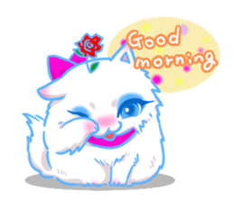 Flower cat Bunji sticker #10290258