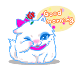 Flower cat Bunji sticker #10290258