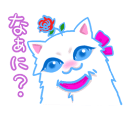 Flower cat Bunji sticker #10290260