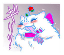 Flower cat Bunji sticker #10290261