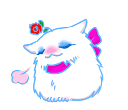 Flower cat Bunji sticker #10290263
