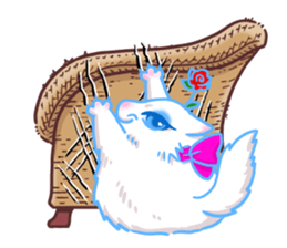 Flower cat Bunji sticker #10290264