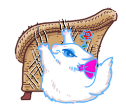 Flower cat Bunji sticker #10290264