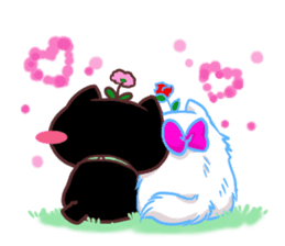Flower cat Bunji sticker #10290271