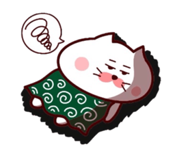 Furoshiki nyanko Matsukichi 10 sticker #10290562