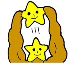muscle star sticker #10290991