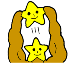 muscle star sticker #10290991