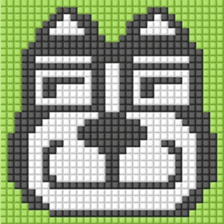 8-bit pixel french bulldog sticker #10291664