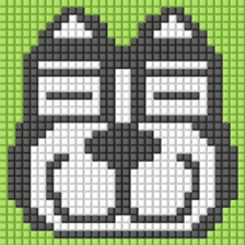 8-bit pixel french bulldog sticker #10291665