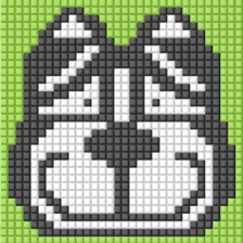 8-bit pixel french bulldog sticker #10291668