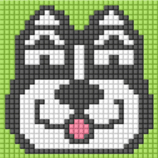 8-bit pixel french bulldog sticker #10291670