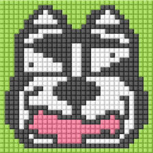 8-bit pixel french bulldog sticker #10291671