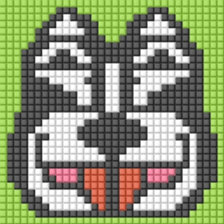 8-bit pixel french bulldog sticker #10291672