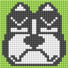 8-bit pixel french bulldog sticker #10291673