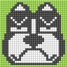 8-bit pixel french bulldog sticker #10291673