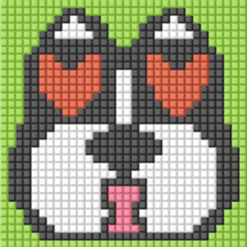 8-bit pixel french bulldog sticker #10291674