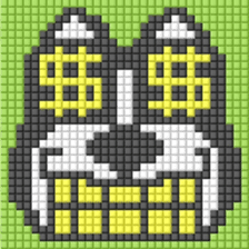 8-bit pixel french bulldog sticker #10291675