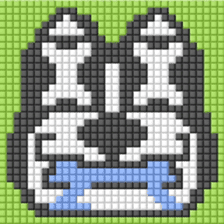 8-bit pixel french bulldog sticker #10291676
