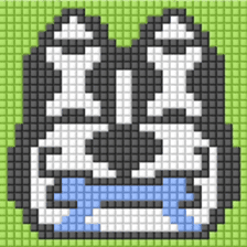8-bit pixel french bulldog sticker #10291676
