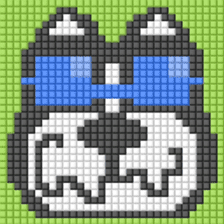 8-bit pixel french bulldog sticker #10291677