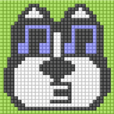8-bit pixel french bulldog sticker #10291679