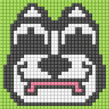 8-bit pixel french bulldog sticker #10291681