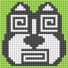 8-bit pixel french bulldog sticker #10291682