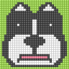 8-bit pixel french bulldog sticker #10291683
