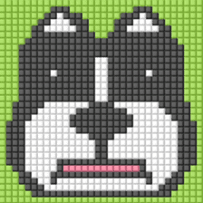 8-bit pixel french bulldog sticker #10291683
