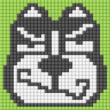 8-bit pixel french bulldog sticker #10291684