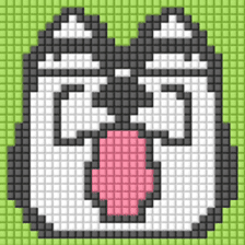 8-bit pixel french bulldog sticker #10291685