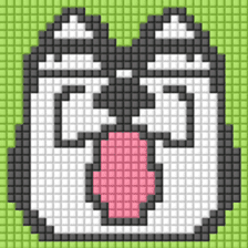 8-bit pixel french bulldog sticker #10291685