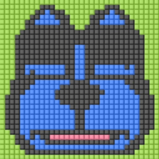 8-bit pixel french bulldog sticker #10291689