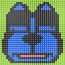 8-bit pixel french bulldog sticker #10291689