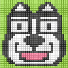 8-bit pixel french bulldog sticker #10291691