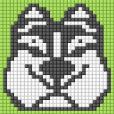 8-bit pixel french bulldog sticker #10291693