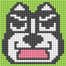 8-bit pixel french bulldog sticker #10291695