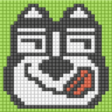 8-bit pixel french bulldog sticker #10291697
